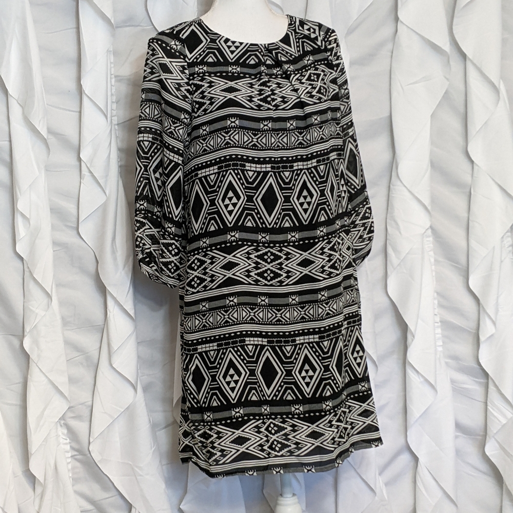 H&M tribal print dress